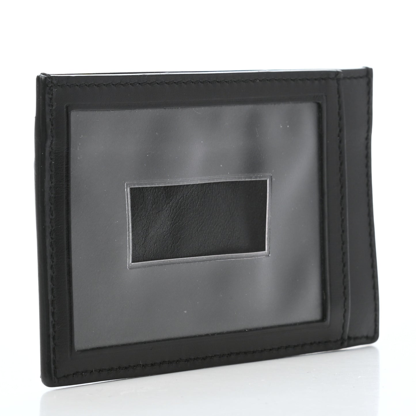 Calfskin GG Card Holder Black