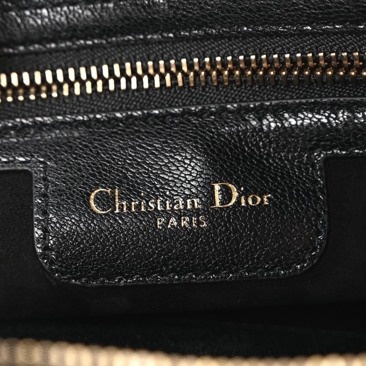 Christian Dior Goatskin Double Saddle Pouch Black 6 of 9