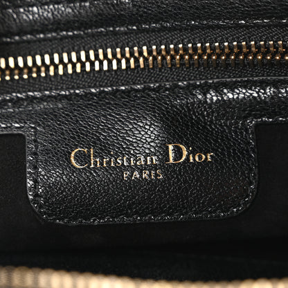 Christian Dior Goatskin Double Saddle Pouch Black 6 of 9