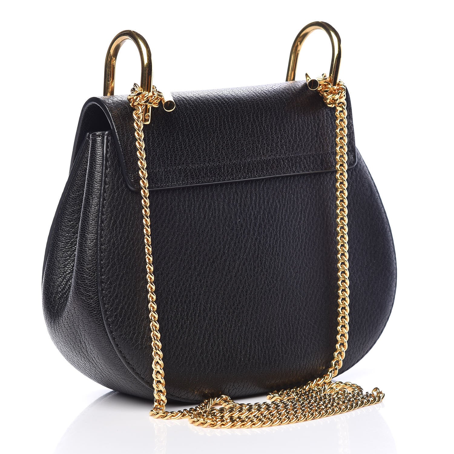 Chloe Grained Lambskin Mini Drew Shoulder Bag Black 3 of 13