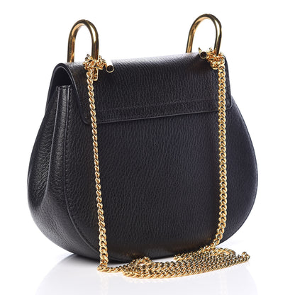 Chloe Grained Lambskin Mini Drew Shoulder Bag Black 3 of 13