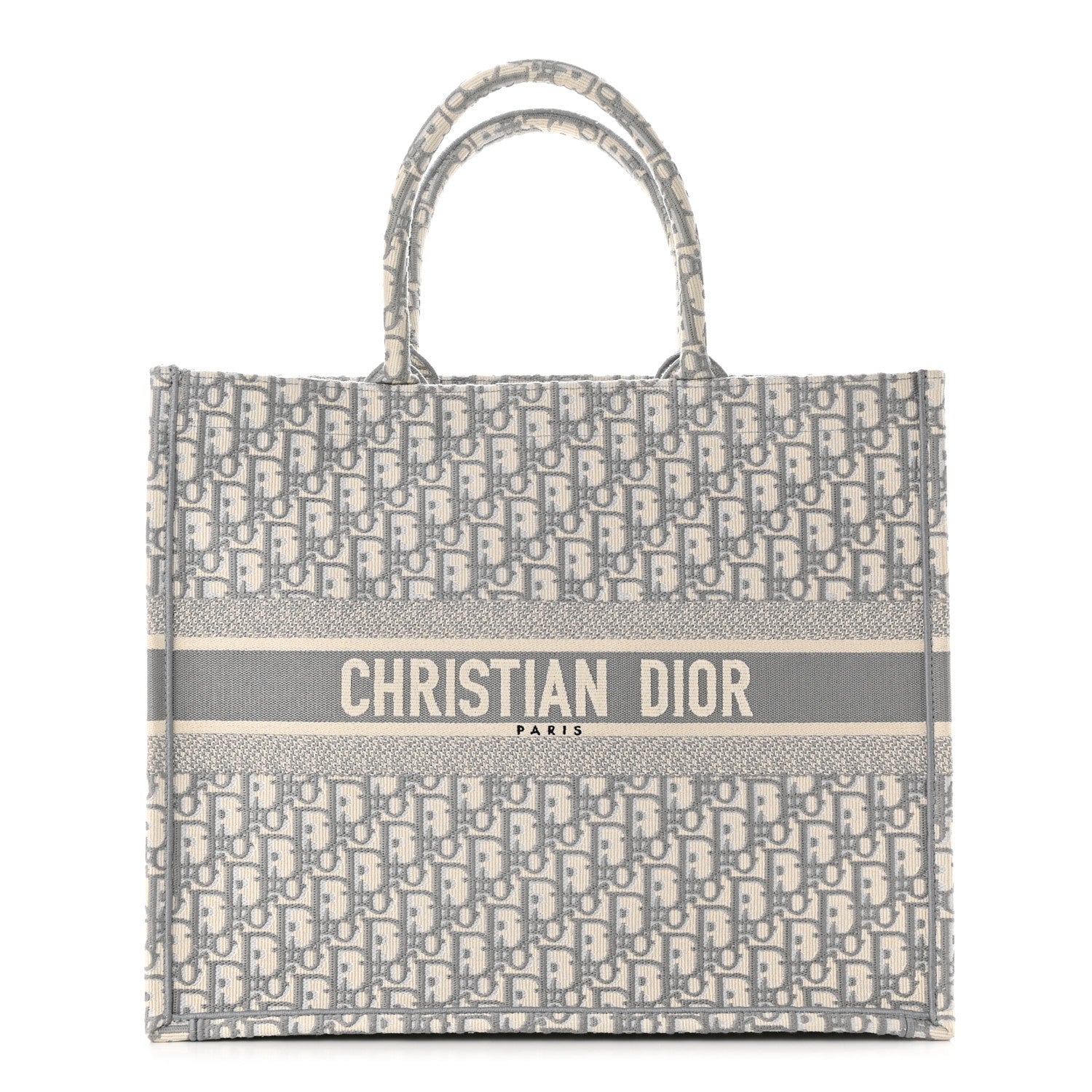 Christian Dior Oblique Large Book Tote Grey 1 of 11