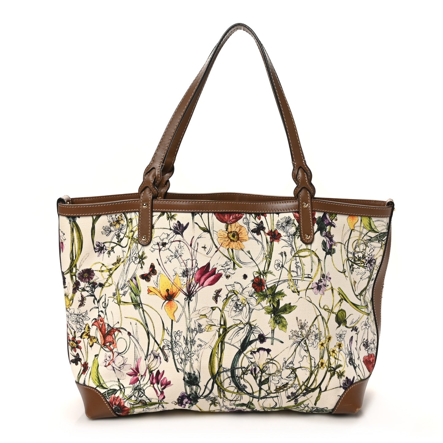 Canvas Flora Infinity Medium Craft Tote White Multicolor Acero