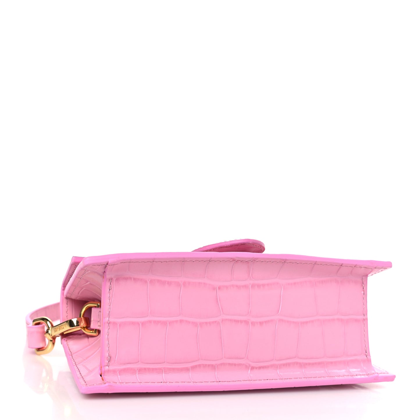 Calfskin Crocodile Embossed Le Bambino Pink