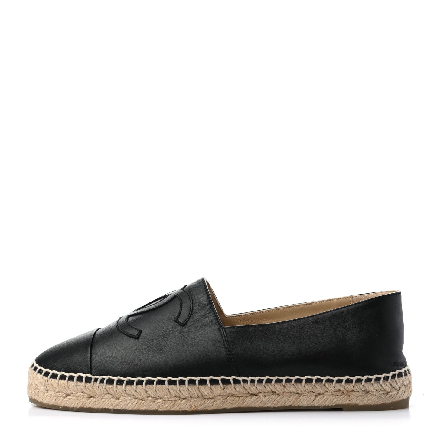 Lambskin CC Espadrilles 41 Black