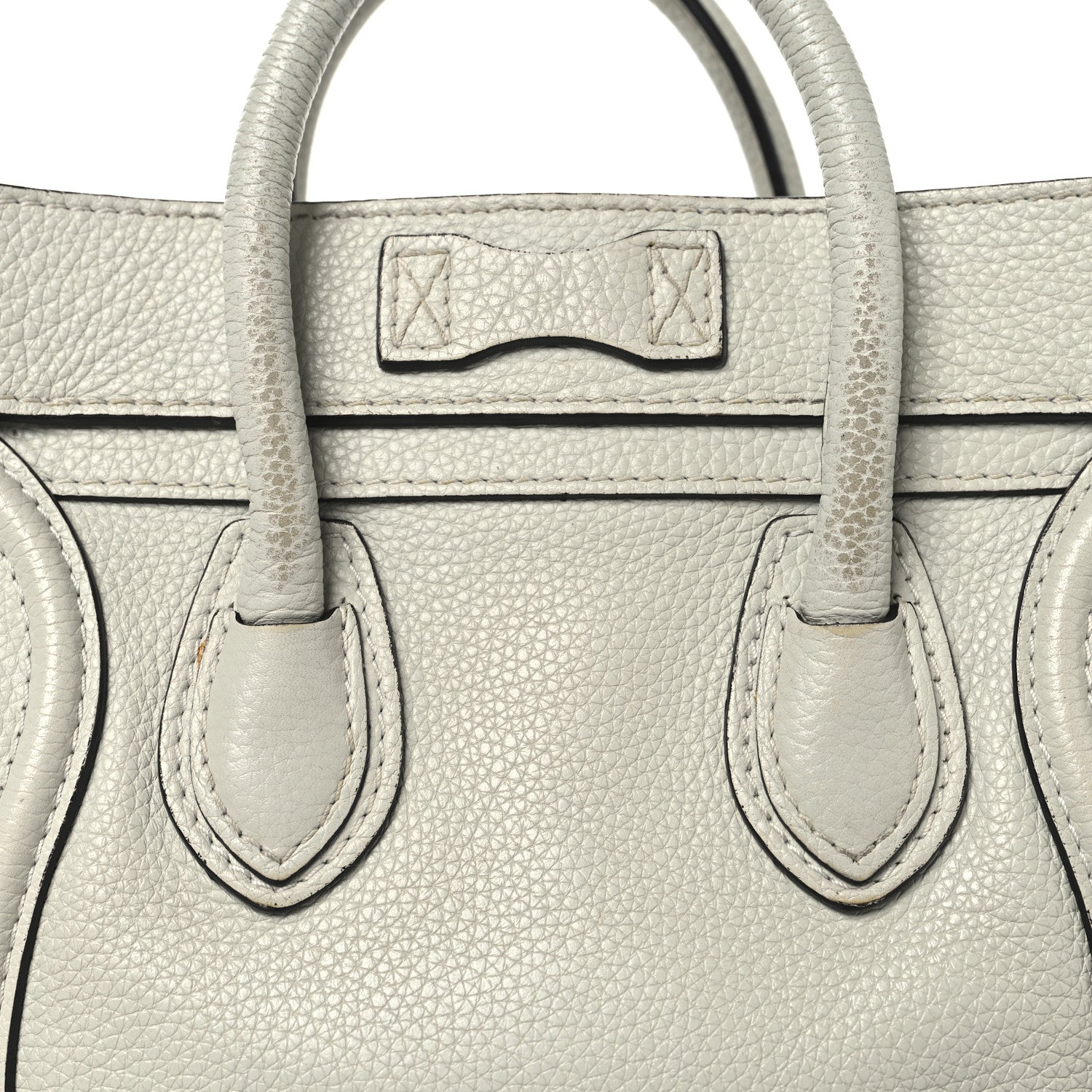 Celine Drummed Calfskin Nano Luggage Lune 14 of 15