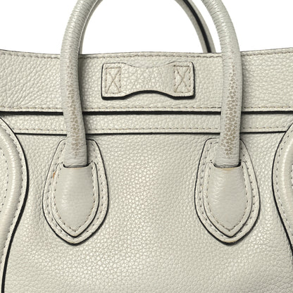 Celine Drummed Calfskin Nano Luggage Lune 14 of 15