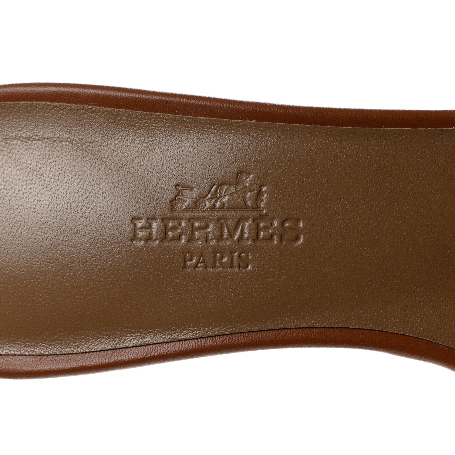 Hermes Calfskin Oasis Sandals 35 Gold 6 of 9