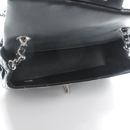 Chanel Patent Calfskin Quilted Mini Rectangular Flap Black 5 of 8