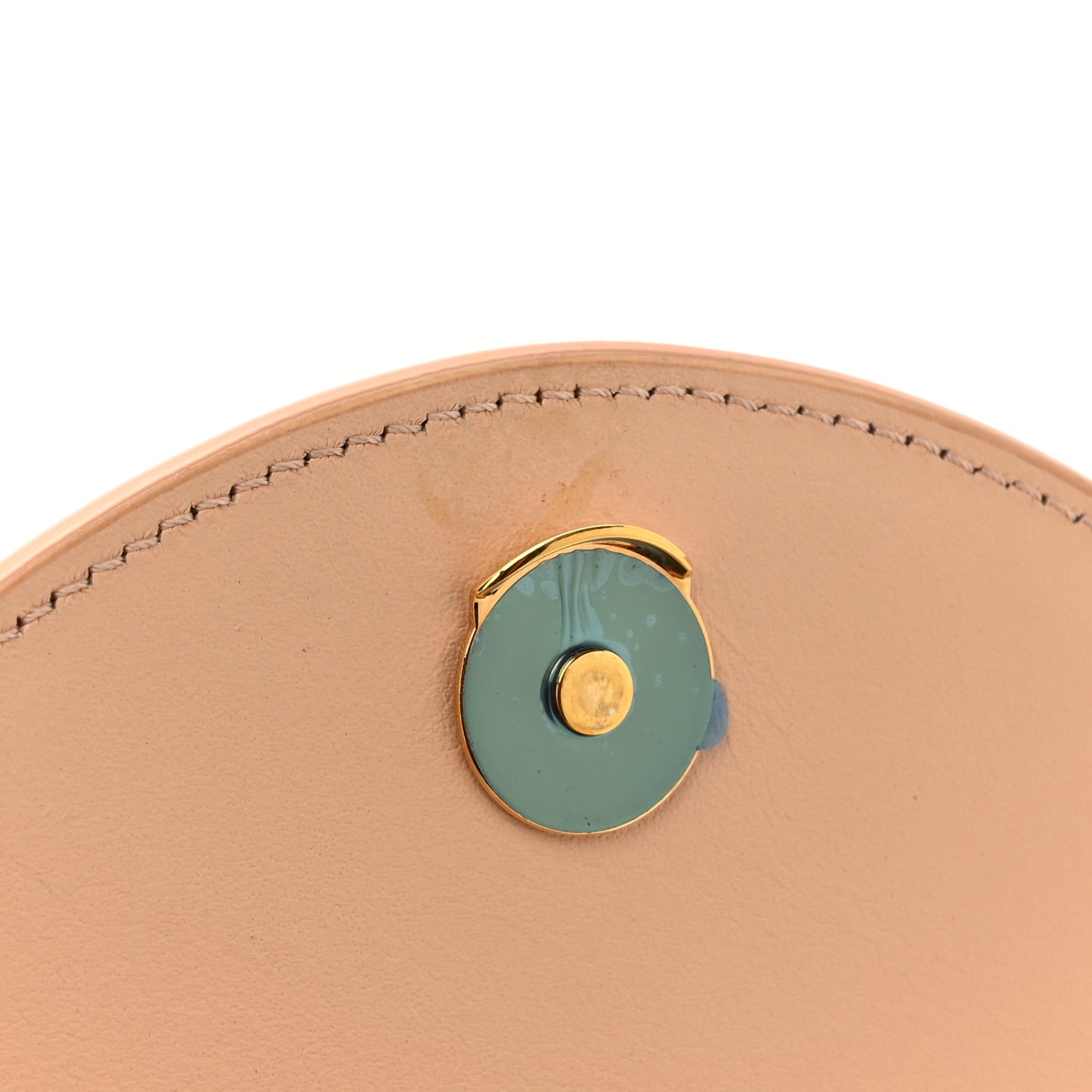 Calfskin Lizard Embossed Small Aby Lock Delicate Pink