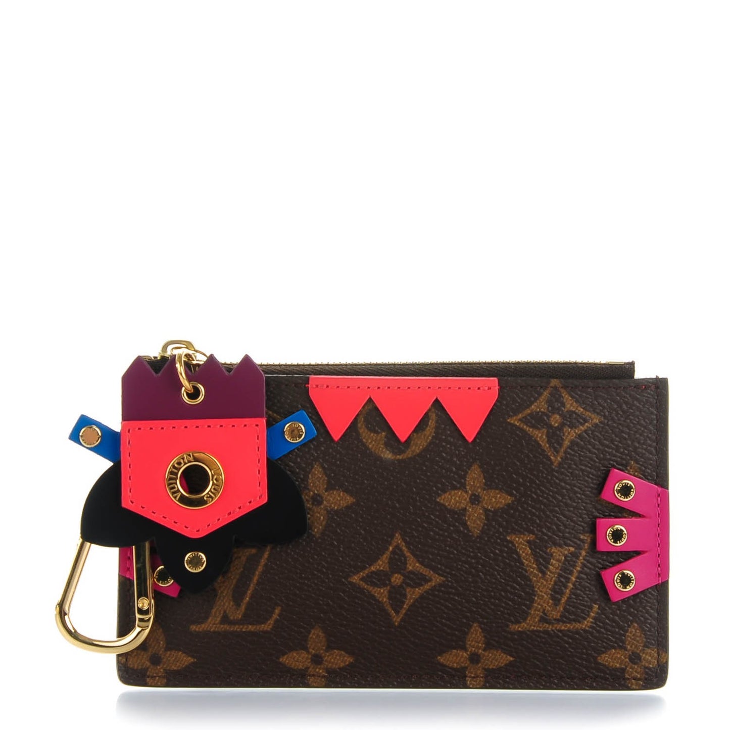 Monogram Totem Key Pouch Flamingo