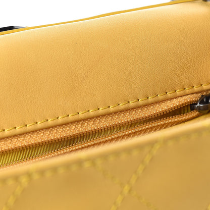 Chanel Calfskin Stitched Urban Luxury Top Handle Bag Yellow 15 of 20