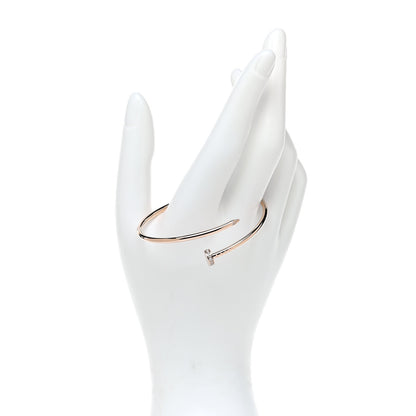 Cartier 18K Pink Gold Diamond Small Juste Un Clou Bracelet 16 2 of 6