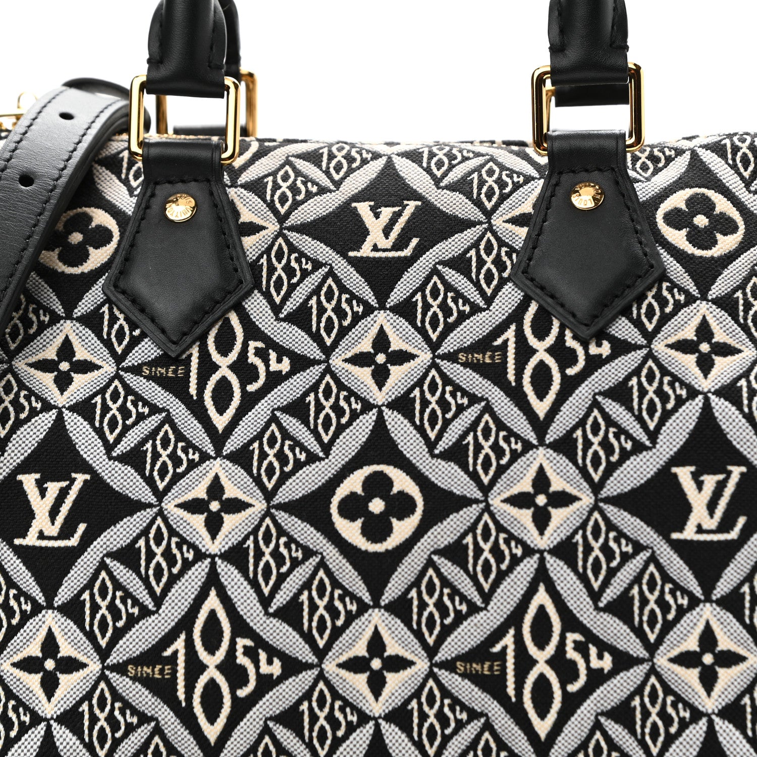Louis Vuitton Jacquard Since 1854 Speedy Bandouliere 25 Grey 9 of 12