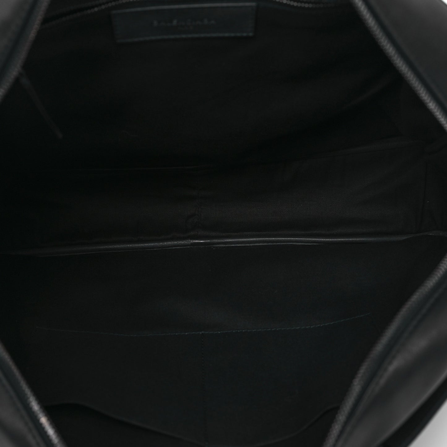 Veau Soyeux Perforated Blackout City Briefcase Black