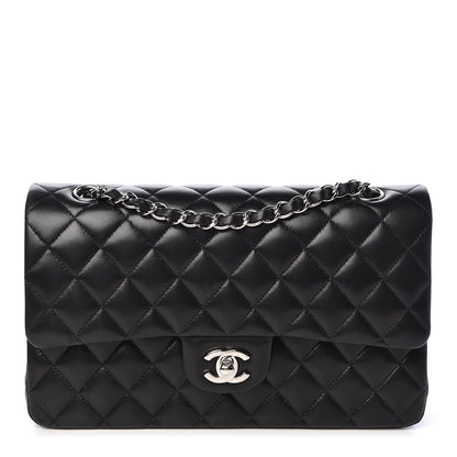 Chanel Lambskin Quilted Medium Double Flap Black 1 of 11
