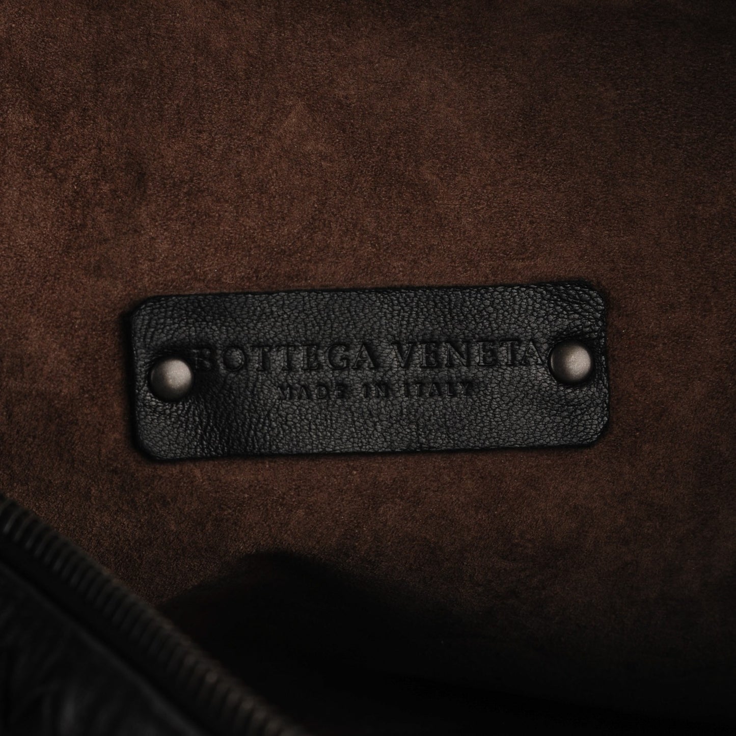 Nappa Intrecciato Small Shoulder Bag Black