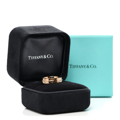 Tiffany 18K Rose Gold T Two Ring 54 6.75 5 of 5