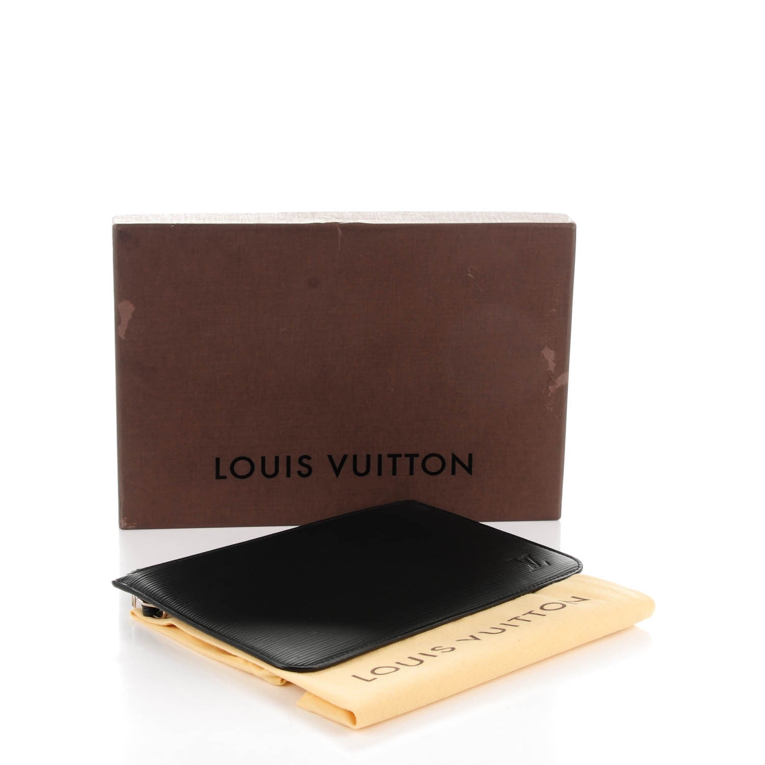 Louis Vuitton Epi Neverfull Pochette MM GM Black 4 of 7