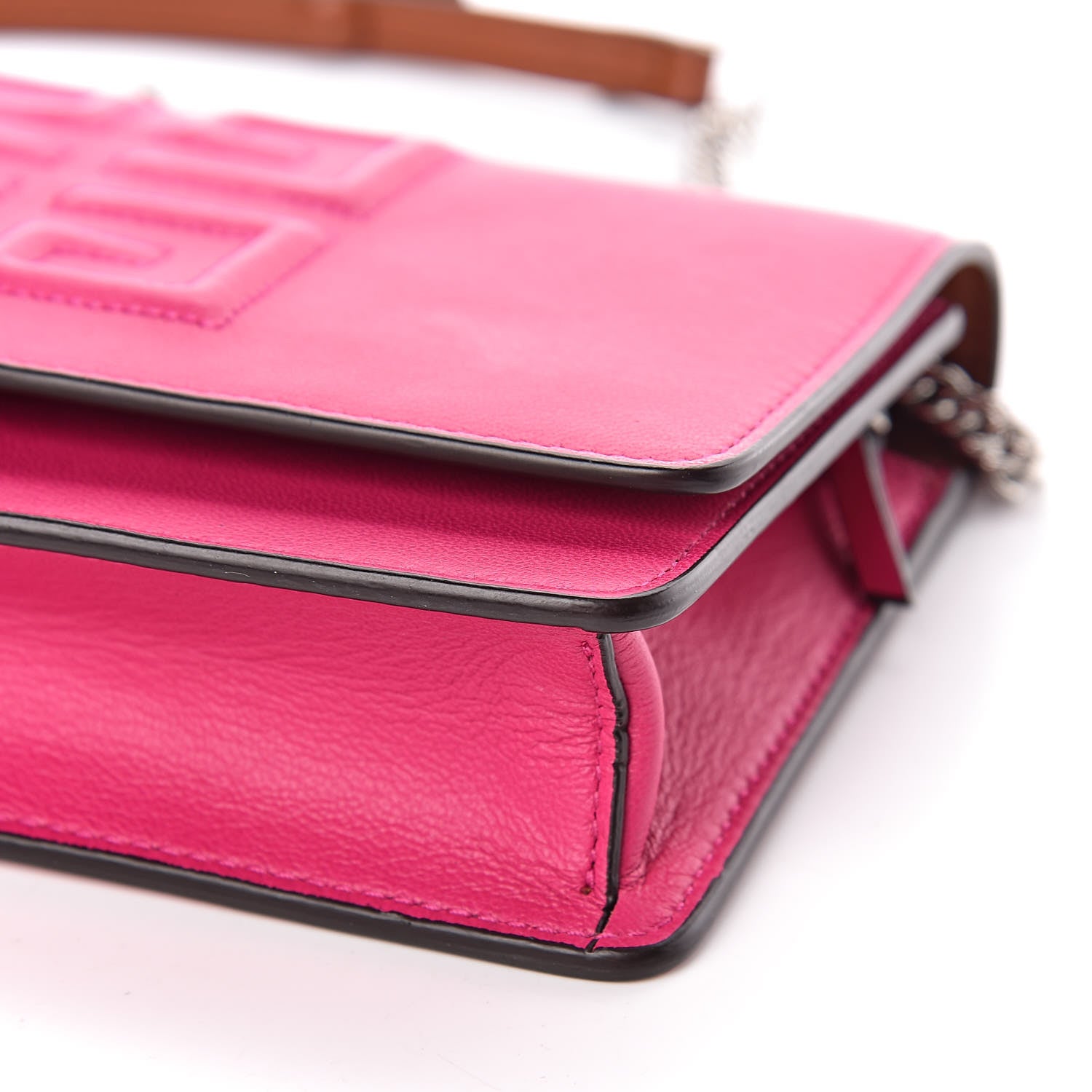 Givenchy Lambskin Emblem Chain Wallet Cyclamen 7 of 12