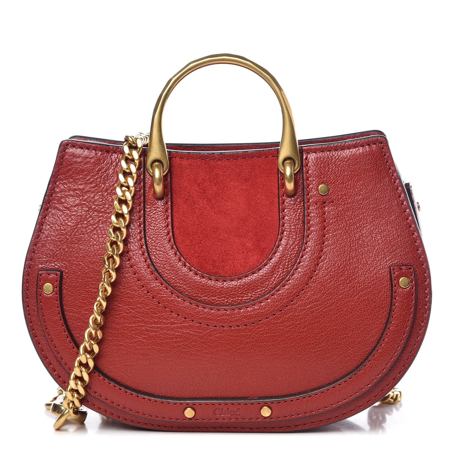 Chloe Calfskin Suede Mini Pixie Signature Belt Bag Dahlia Red 1 of 8