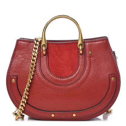 Chloe Calfskin Suede Mini Pixie Signature Belt Bag Dahlia Red 1 of 8