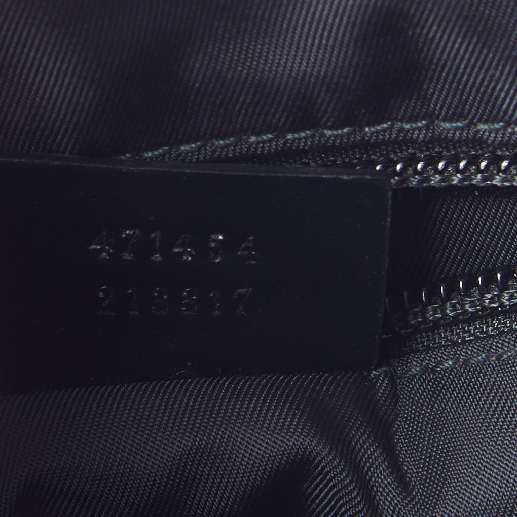 GG Supreme Monogram Web Messenger Bag Black