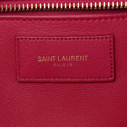 Saint Laurent Calfskin Small Classic Y Cabas Fuchsia 6 of 9