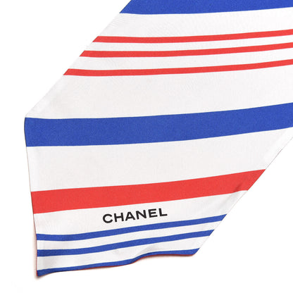 Chanel Silk Airlines Scarf Red 4 of 5