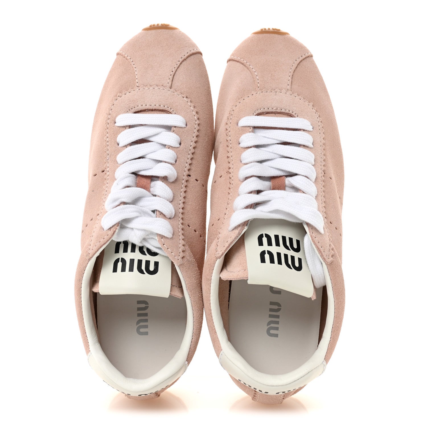 Miu Miu Scamosciato Womens Plume Sneakers 36.5 Orchidea 2 of 10