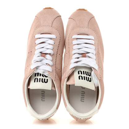 Miu Miu Scamosciato Womens Plume Sneakers 36.5 Orchidea 2 of 10