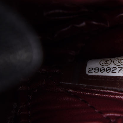 Chanel Caviar Quilted Curvy Pouch Cosmetic Case Black 7 of 11