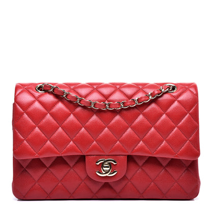 Chanel Caviar Quilted Medium Double Flap Red 1 of 11