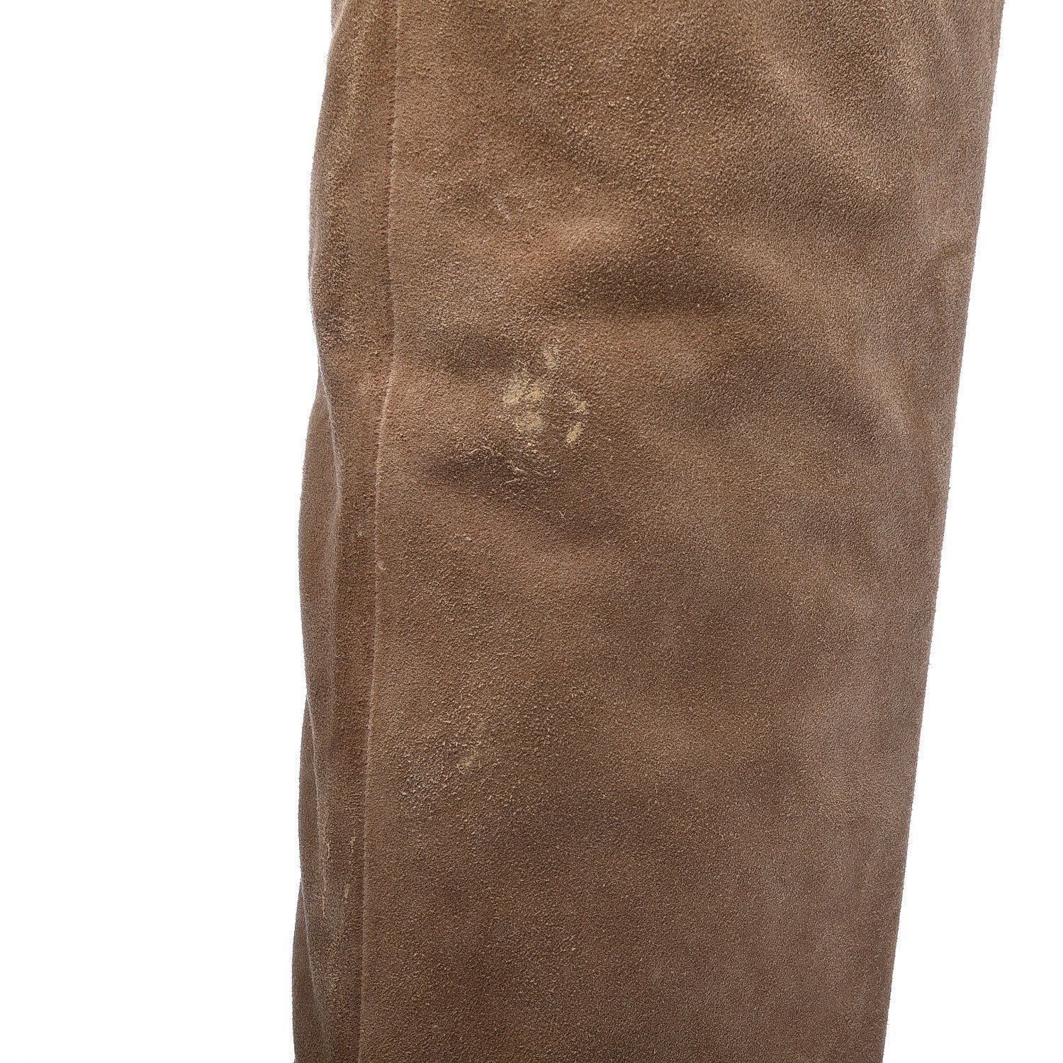 Chanel Suede Calfskin Chain Around High Boots 38.5 Beige 8 of 10
