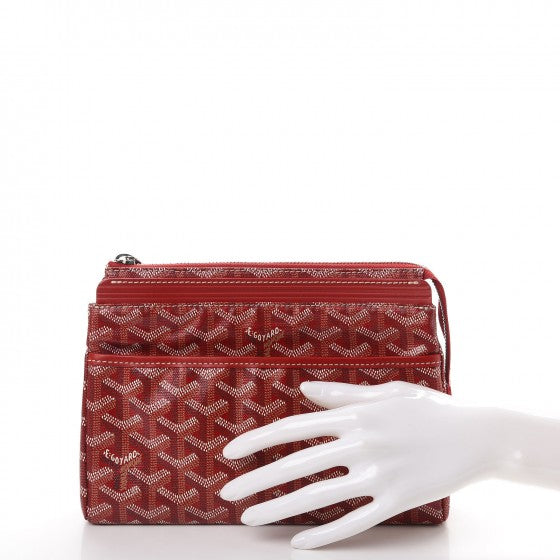 Goyard Goyardine Miroir Toiletry Bag PM Red 2 of 8