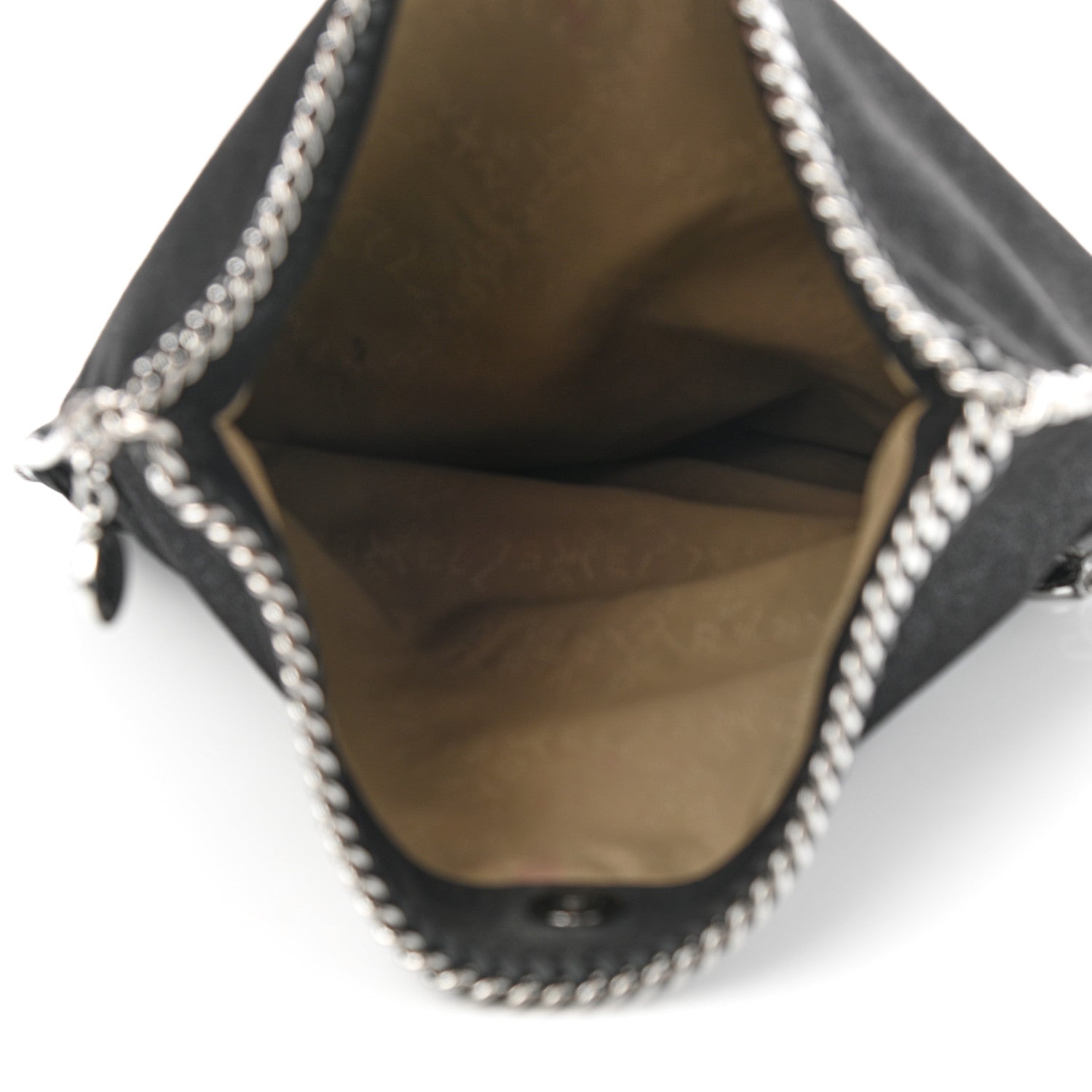 Stella McCartney Shaggy Deer Falabella Fold Over Clutch Black 5 of 9