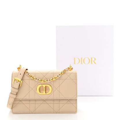 Christian Dior Lambskin Cannage Mini Miss Caro Bag Beige 15 of 15