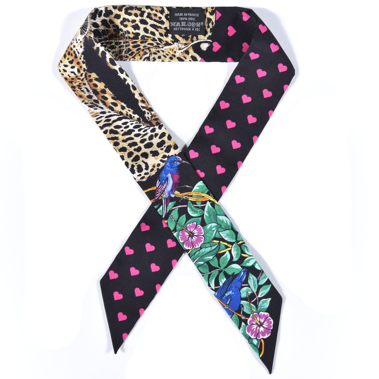 Silk Jungle Love Love Twilly Black Vert Rose Vif