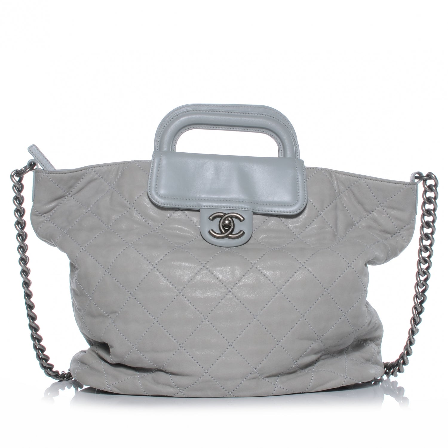Chanel Iridescent Calfskin In The Mix Shopping Tote Grey 1 of 7