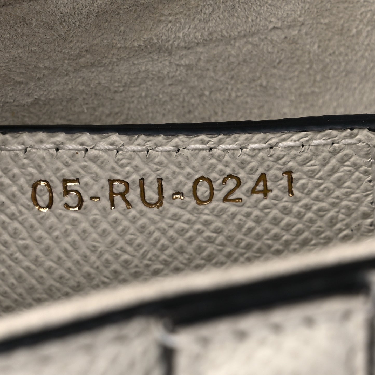 Grained Calfskin Saddle Bag White
