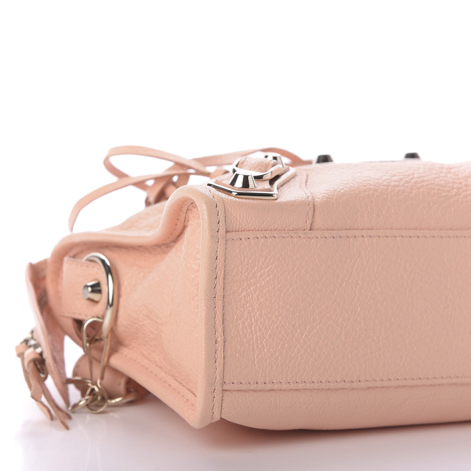 Balenciaga Chevre Gold Metallic Edge Hardware Mini City Rose Peach 6 of 9