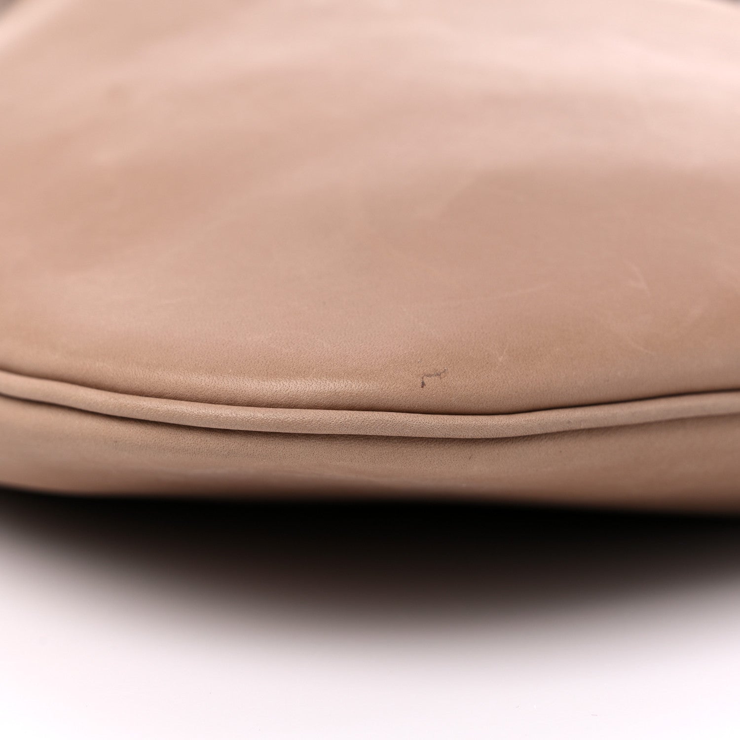Saint Laurent Calfskin Medium Paris VII Flat Hobo Nutmeg 8 of 13
