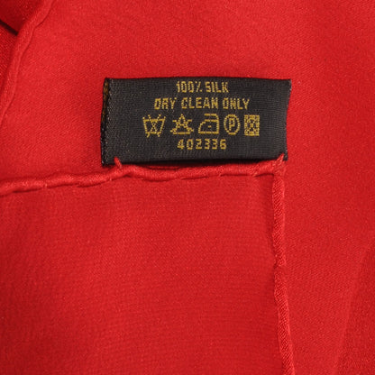 Louis Vuitton Silk Monogram Monaco Scarf Red 7 of 8