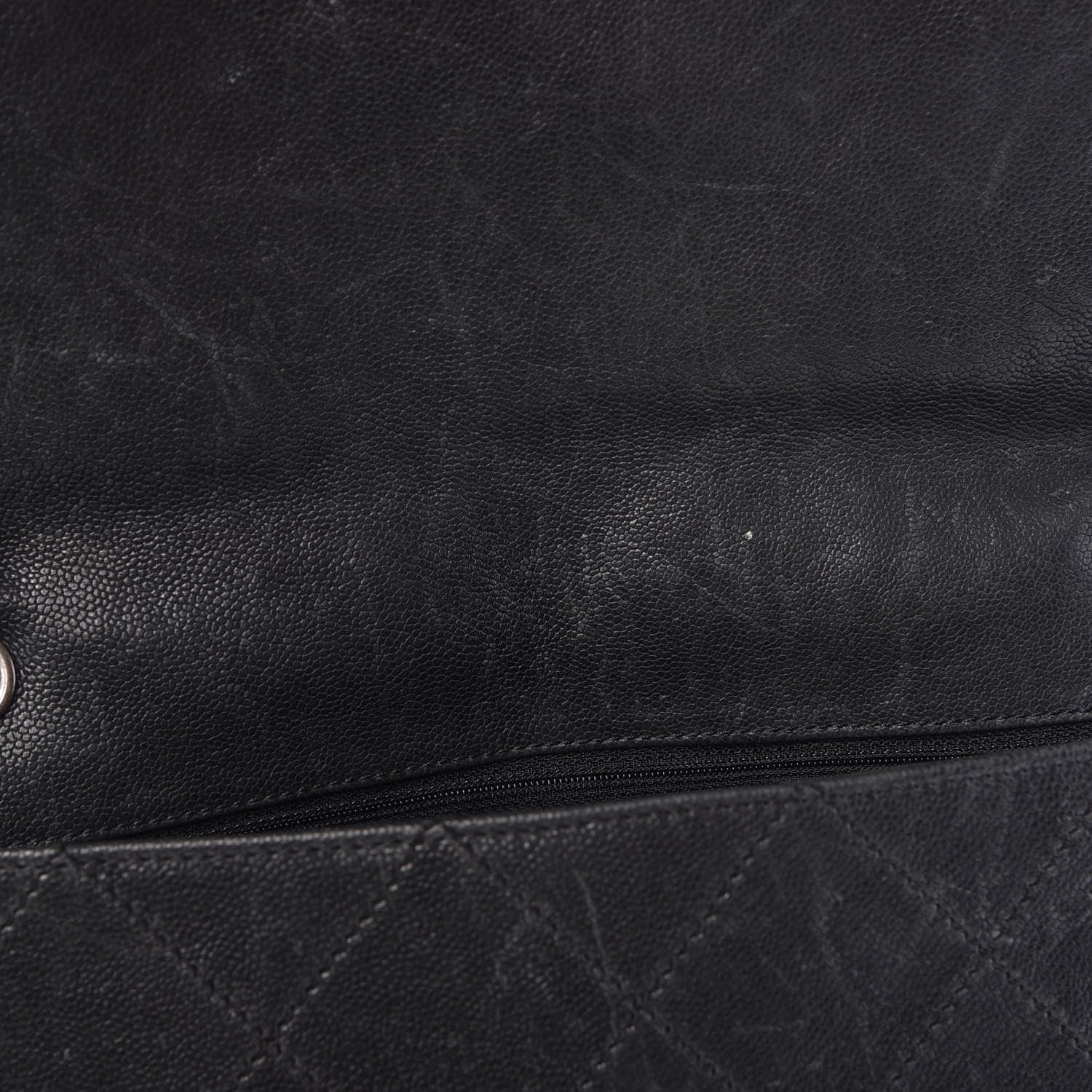 Chanel Caviar Quilted CC Single Flap Black 8 of 13