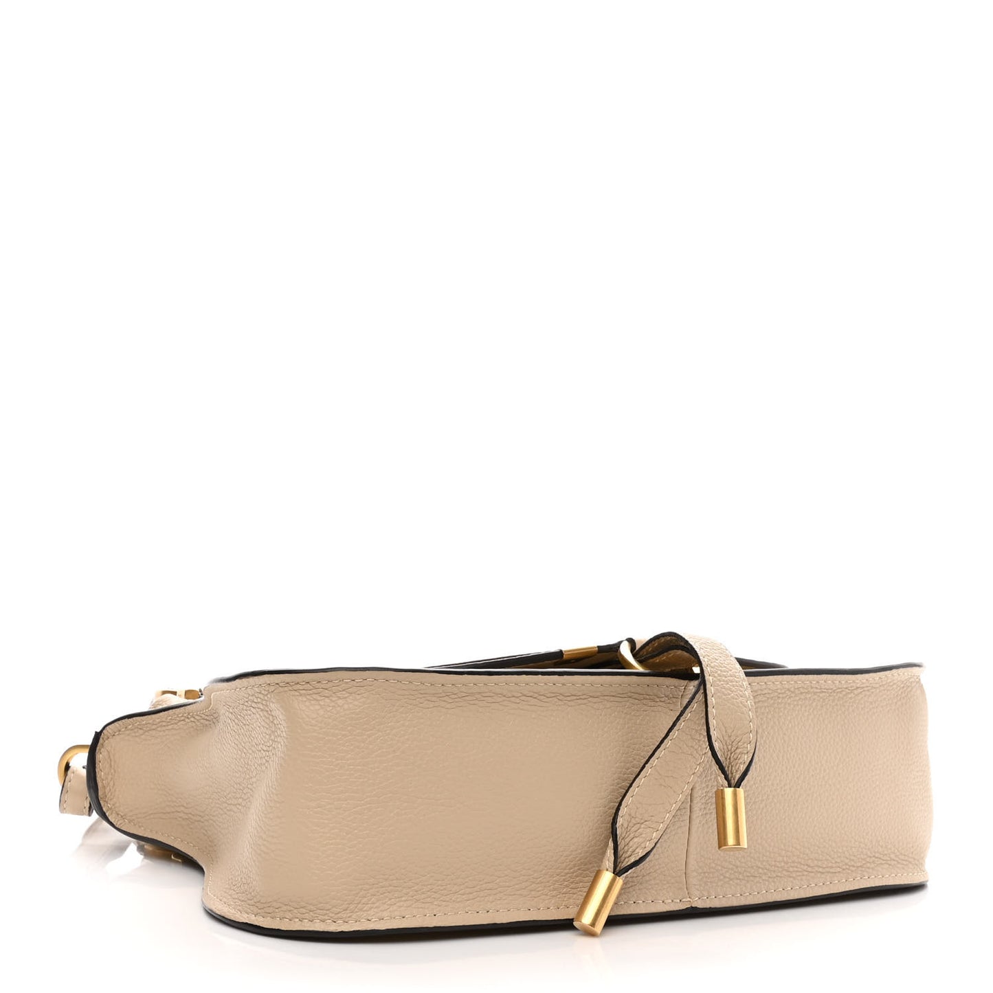 Calfskin Small Marcie Satchel Root Beige