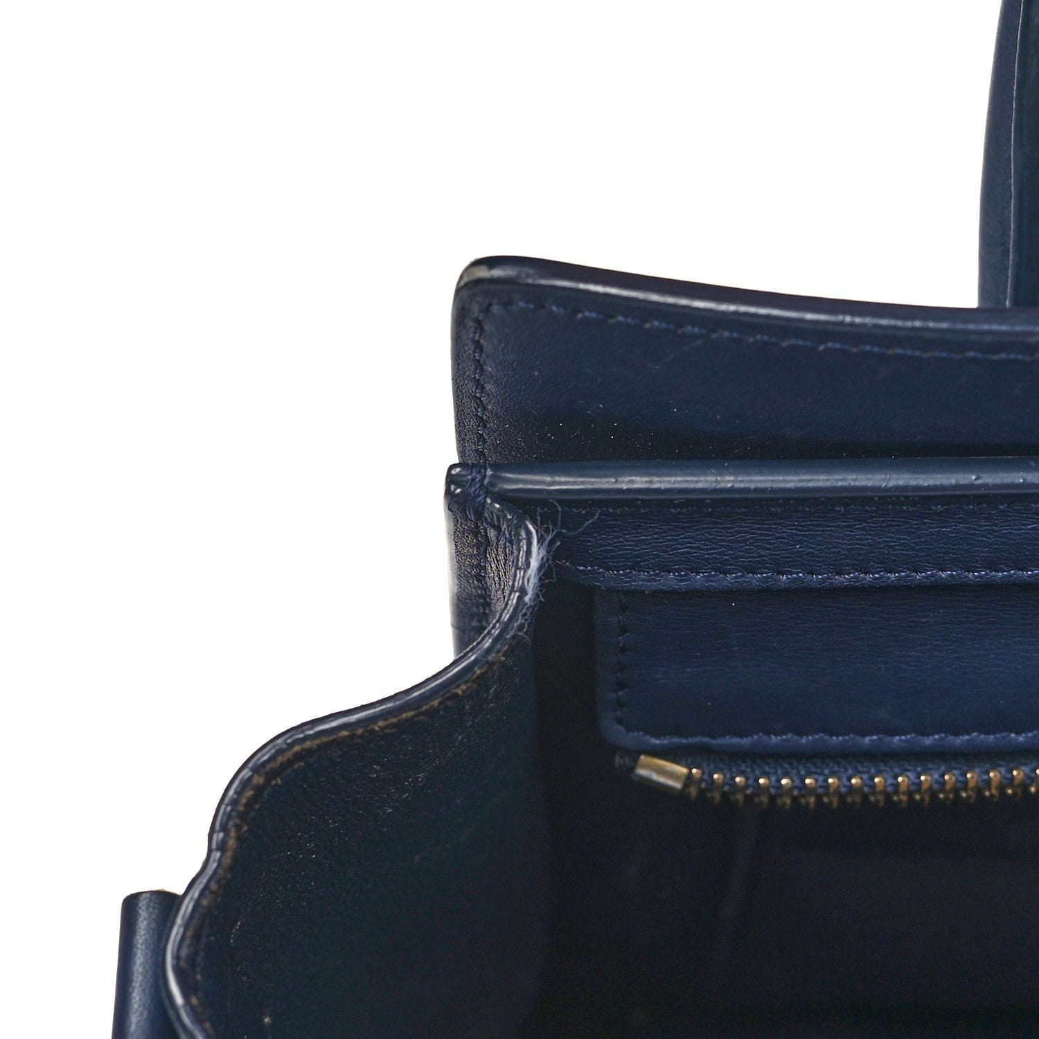 Celine Smooth Calfskin Nano Luggage Navy Blue 11 of 13