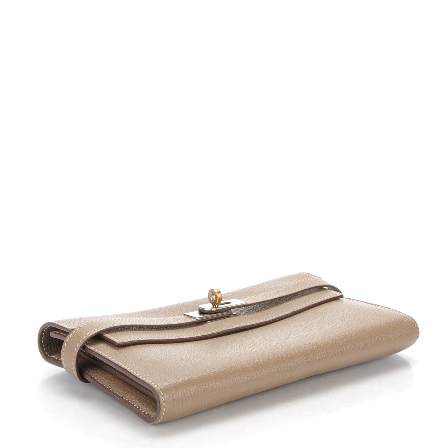 Chevre Mysore Kelly Longue Wallet Etoupe