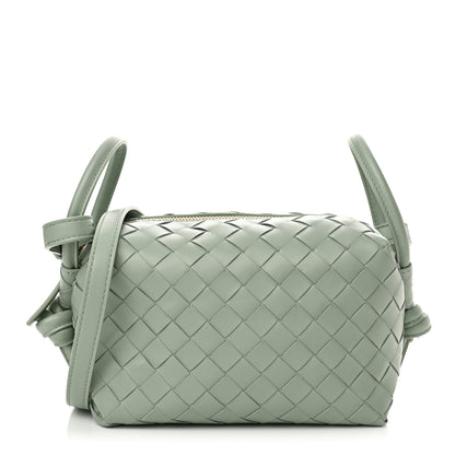 Bottega Veneta Nappa Intrecciato Loop Top Handle Camera Bag New Sauge 1 of 10