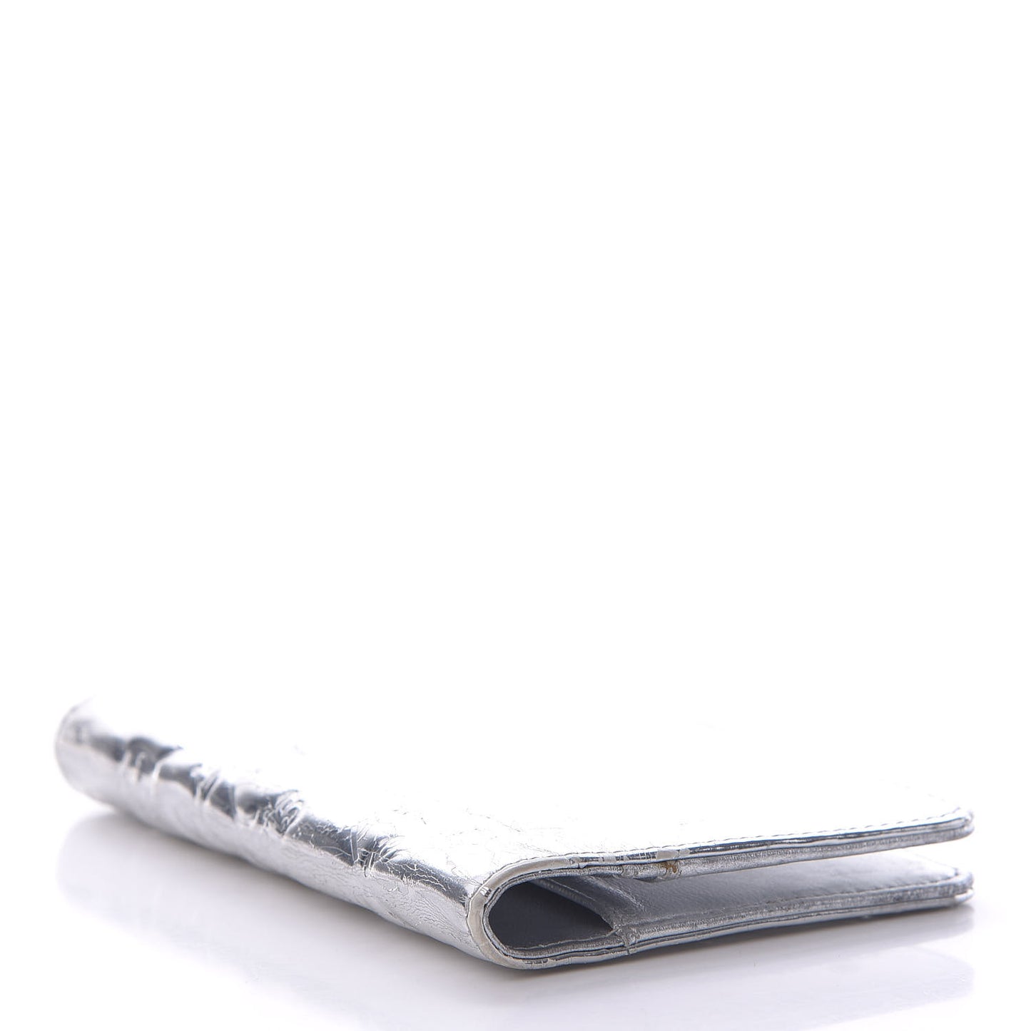 Metallic Patent Lucky Symbols Agenda Cover Silver