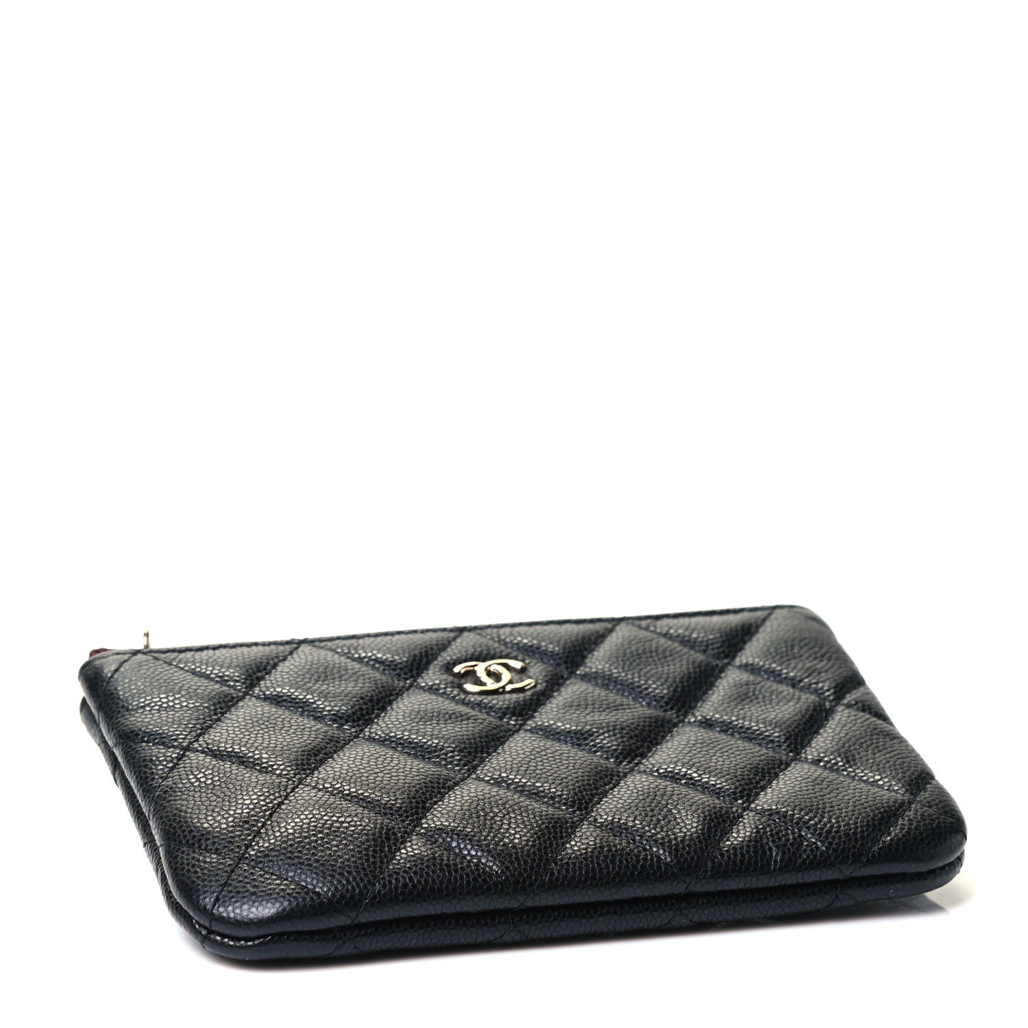 Chanel Caviar Quilted Small Cosmetic Case Black 3 of 4